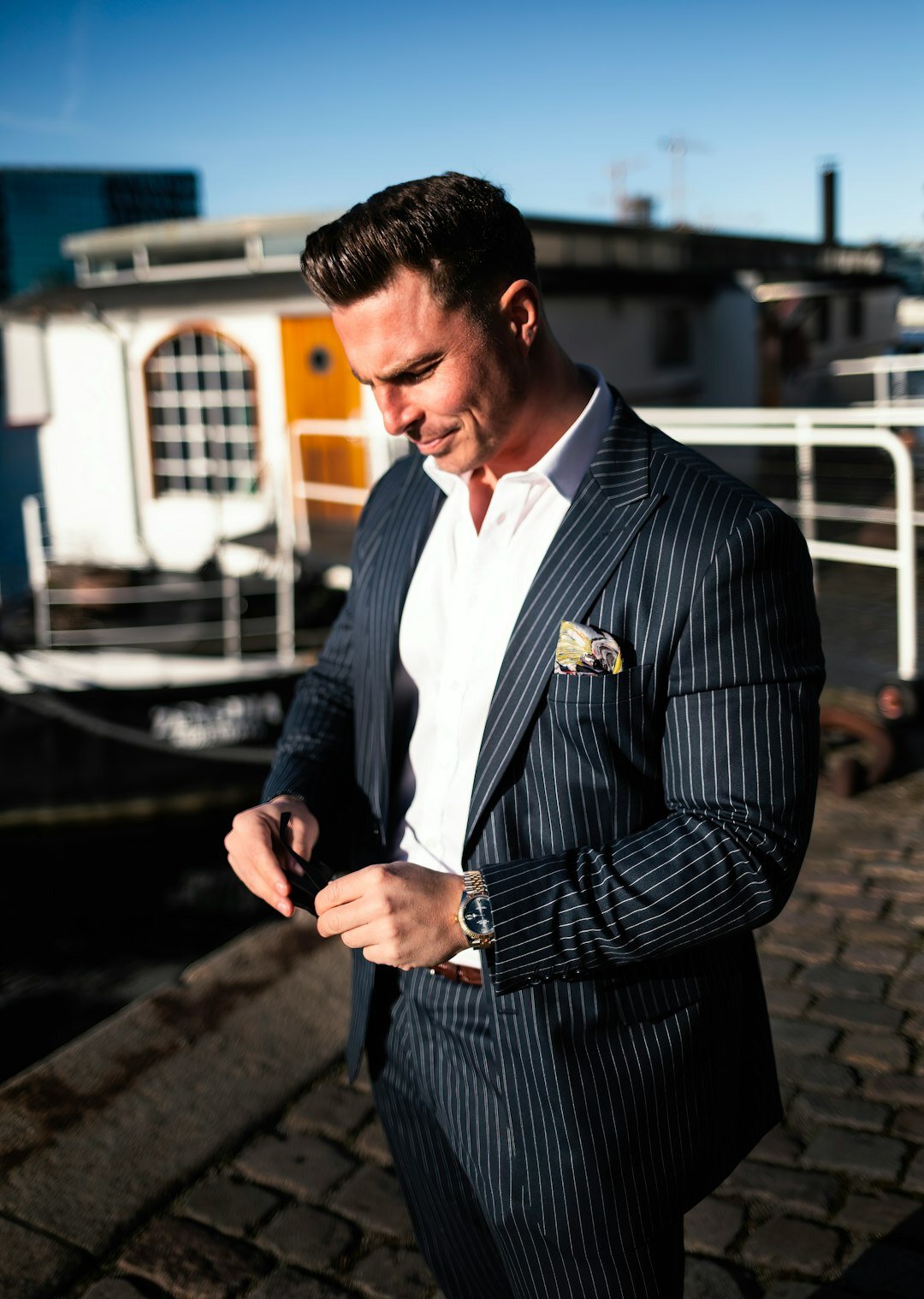 Portrait of a Danish male CEO in business attire